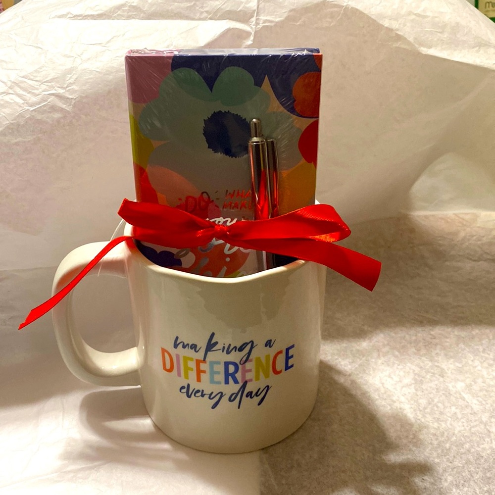 Modern Expressions stationery mug set(mug, notepad and ink pen)